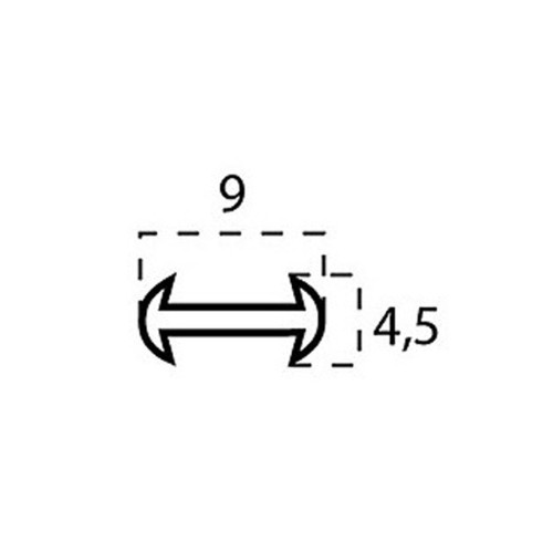 Bourrelet à l anglaise 9mm x 4,5mm