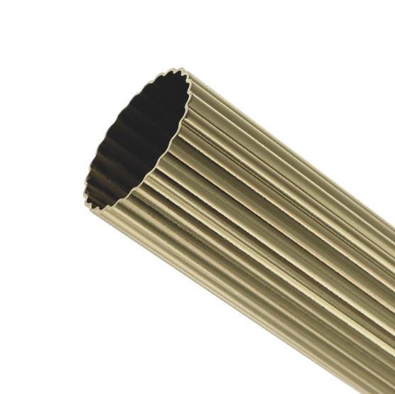 Tube en laiton cannelé Ø28mm - 200cm Tube en laiton cannelé Ø28mm - 200cm