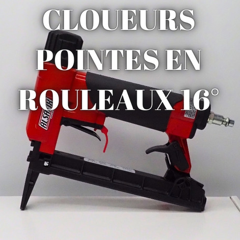 Cloueurs pour Emballage avec pointes en rouleaux 16°